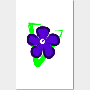 Abstract Violet Posters and Art